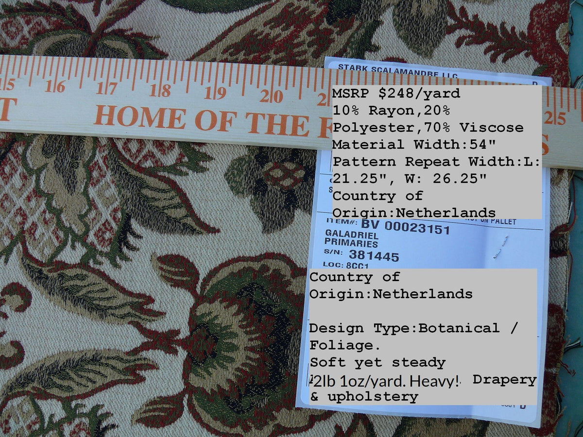 GALADRIEL PRIMARIES FROM OLD WORLD WEAVERS Traditional Renaissance Tapestry MSRP USD 248/Y