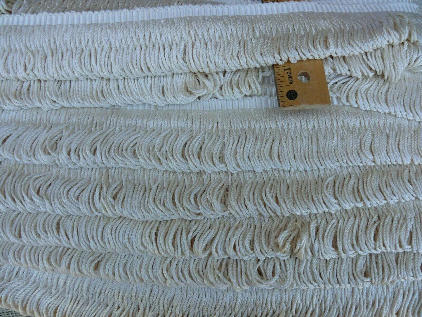 By Yard Scalamandre 100% Silk Loop Fringe Trim Cream Pearl White Ft669-1 MSRP USD 285/Y!