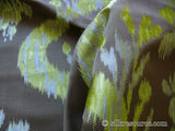 Scalamandre Visby ROSEHIP 100% SILK Lampas SHADOW BROWN Old World Weavers MSRP USD 896/Y #1464