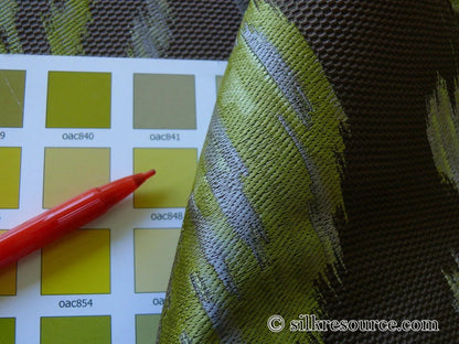 Scalamandre Visby ROSEHIP 100% SILK Lampas SHADOW BROWN Old World Weavers MSRP USD 896/Y #1464