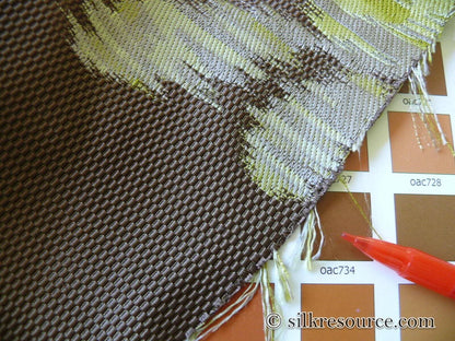 Scalamandre Visby ROSEHIP 100% SILK Lampas SHADOW BROWN Old World Weavers MSRP USD 896/Y #1464