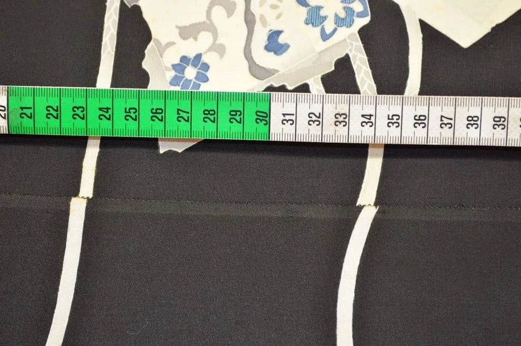 Rare 100%Silk TSUKESAGE BOLT Lovely Ribbon/Chrysanthemum 12Y