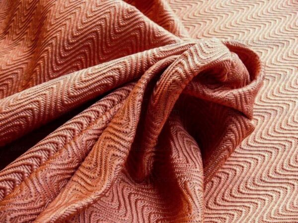 Scalamandre Samba Pumpkin Dark Orange Textured Cotton/rayon Bty MSRP USD 86/y