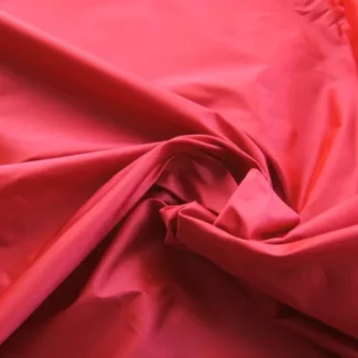 SCALAMANDRE 100%Silk Taffeta Rose With Crimson Red Shot