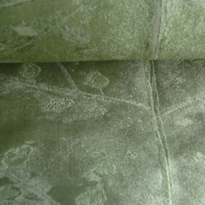 DONGHIA"Tree of Life" Silk Organza Semi-Sheer Pocket Weave Green