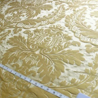 SCHUMACHER FAB CLASSY RENAISSANCE DAMASK "GOLD" YELLOW fr ITALY