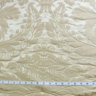 FAB ITALY DAMASK CLASSY RENAISSANCE "BLOND" PALE GOLD