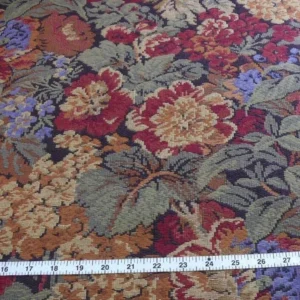 CHAUMONT TAPESTTRY BOYSENBERRY FRENCH FLOWER TAPESTRY BTY