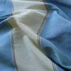 SCALAMANDRE COLBY STRIPE BLUE WHITE SILK & LINEN $198/Y