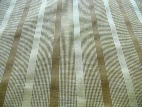 CLARENCE HOUSE BROWN ALMOND & GOLD SILKY STRIPE BTY (#1240)