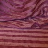 SCALAMANDRE SILKY CHENILLE STRIPE MAROON RED BTY