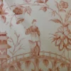 SCALAMANDRE ASIAN GARDEN ROSE PINK WHITE TOILE BTY