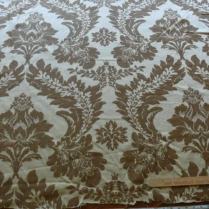 VERVAIN ITALIAN LINEN DAMASK IN MUTED GOLDEN FALL MSRP$200
