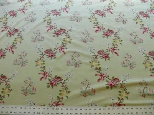 SCALAMANDRE FLOREALE 100% COTTON PRINT CELERY GREEN CHINOISERIE