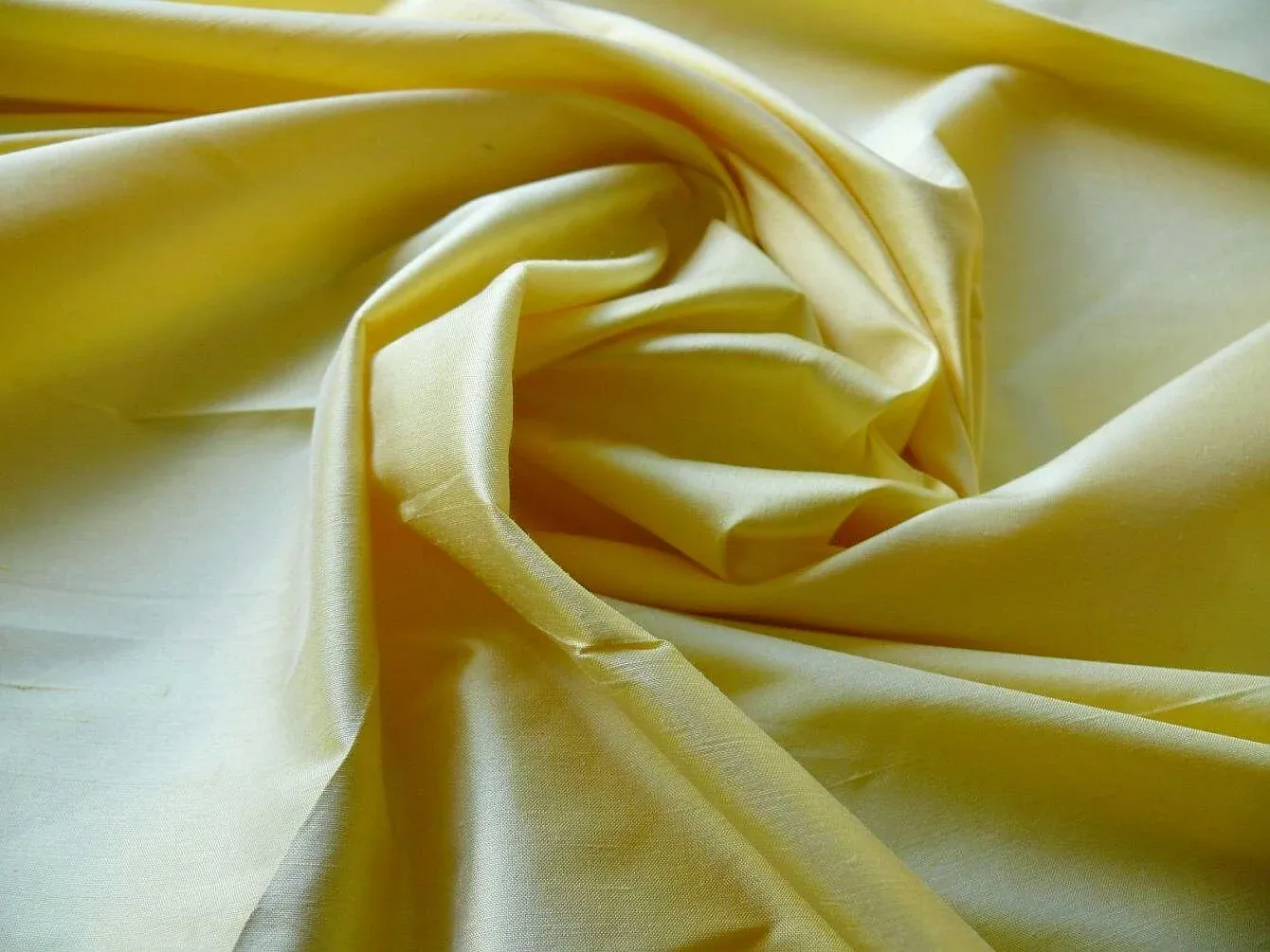 Yellow Silk Dupioni Fabric  Yellow Silk Fabric by the Yard