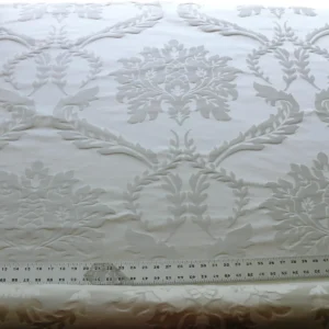 HiEND SILK & LINEN DAMASK PEARLY WHITE LARGE SCALE 6.875Y