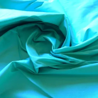 ROBERT ALLEN 100% SILK DUPIONI BRITE ROBIN'S EGG BLUE AQUA 54"W