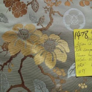 KRAVET CHINOISERIE SILK LAMPAS PLUM&FLOWING QUINCE ENGLISH D