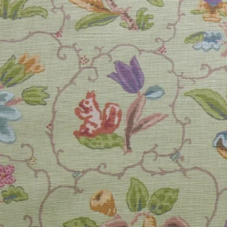 COWTON & TOUT SHELBURNE BIRD BUTTERFLY ANIMAL CELADON PEAR GREE