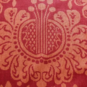 BY YD VERVAIN TROCADERO 100%LINEN PRINT BERRY RED RASPBERRY #395