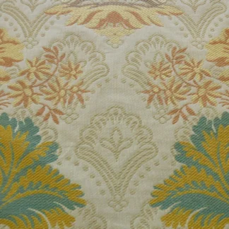 LEE JOFA HERMITAGE DAMASK RUST EMERALD GREEN GOLD LAMPAS BTY MSR