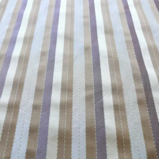 LEE JOFA DENNING SILK STRIPE CAMEL BROWN IVORY LITE LAVENDER MSR