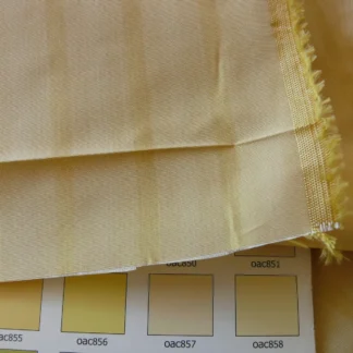 SCALAMANDRE SHIMMER SILK BUTTER GOLD SILK TAFFETA STRIPE Per YAR