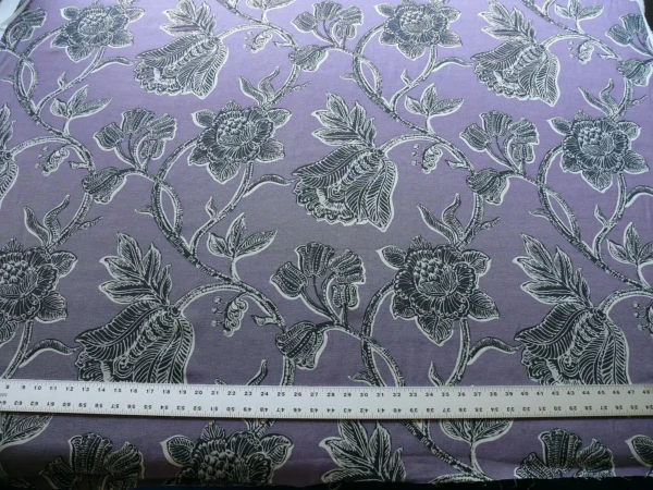 CLARENCE HOUSE ORLANDO IN LIGHT PURPLE LINEN PRINT 3Y #1501