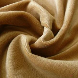 CORAGGIO TEXTILE ANGORA WOOL/SILKL VELVET LT BROWN GOLD BTY MSRP