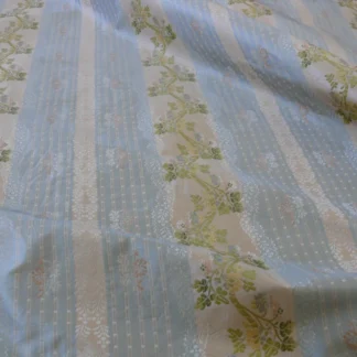 SCALAMANDRE OLD WORLD WEAVERS 100%SILK LISERE ROMANO BLUE RT$944