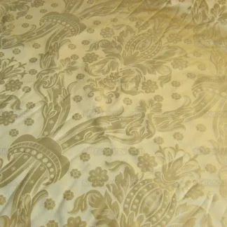 Regency  100%Silk Damask Yellow Gold