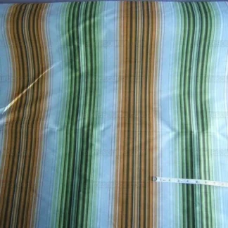 Robert Allen 100%Silk Printed Stripe Aqua