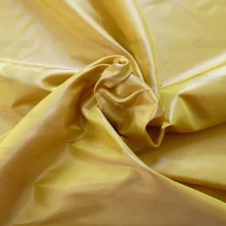 DESIGNER 100%SILK TAFFETA 24K GOLD w PINK SHOT SKU T16