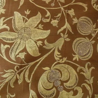 100% SILK LAMPAS FAIRY TALE POM "SEPIA" BROWN