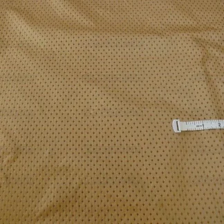 100% SILK LAMPAS DIAMOND STAR DOT 222 "LARIAT" TAN BROWN