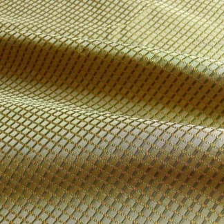 100% SILK JACQUARD DASHED SQUARE TEXTURE "PARSLEY" GREEN