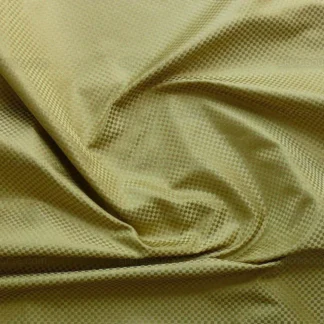 100% SILK DAMASK TEXTURE "WHEAT" GOLD