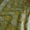 HiEND POM ROSE LACE 100%SILK LAMPAS OLIVE GREEN "MOSS" GOLD YD