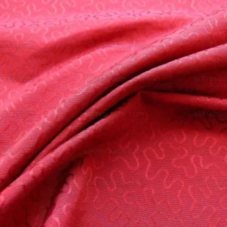 LEE JOFA VERMICELLI WEAVE.GARNET RED DOODLE SILK BTY MSRP$224/Y