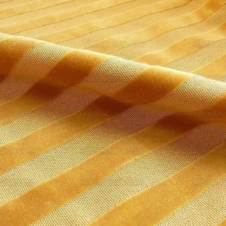 10.9Y KRAVET GOLDEN AMBER CUT VELVET STRIPE