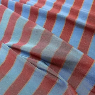 LEE JOFA PENRITH STRIPE RUBY/SKY BLUE & ROSE RED STRIPE LINEN BT