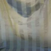 BY YD SILK TRADING CO. 100% SILK SATIN STRIPE from ITALY SILVER