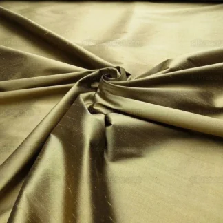 48.75Y SCALAMANDRE 100% SILK DUPIONI COFFEE WITH CREAM MSRP$158Y