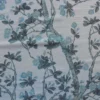 2YD SCALAMANDRE KNOLLWOOD FLOWER TREE BLUE PEWTER SILK MSRP$216Y