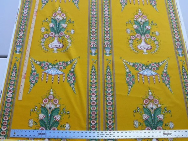 BY YARD SCALAMANDRE BOUQUET CHINOIS GW MARIGOLD CHINOIS MSRP$200