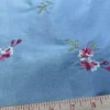 5.25Y Lee Jofa Silk Embroidery Flower Fleurir Sky Blue Pink MSRP