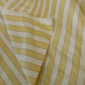 KRAVET COUTURE IMOLA SILK STRIPE BUTTERCUP YELLOW WHITE MSRP$198