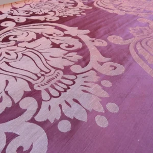BY YD LEE JOFA IMPERIAL DAMASK in PLUM NEO-CLASSIC PURPLE RED