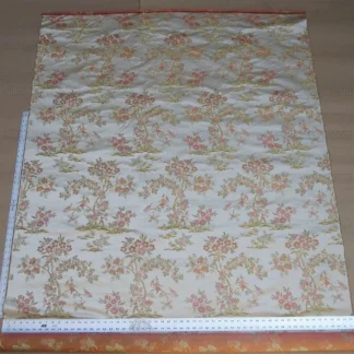 2.5Y KRAVET COUTURE SILK GARDEN JOY IN SPRING FLOWER BIRD CHINOI