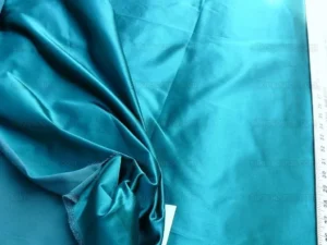 DESIGNER SILK SATIN RICHEST TURQUOISE BLUE GREEN MSRP$220/Y